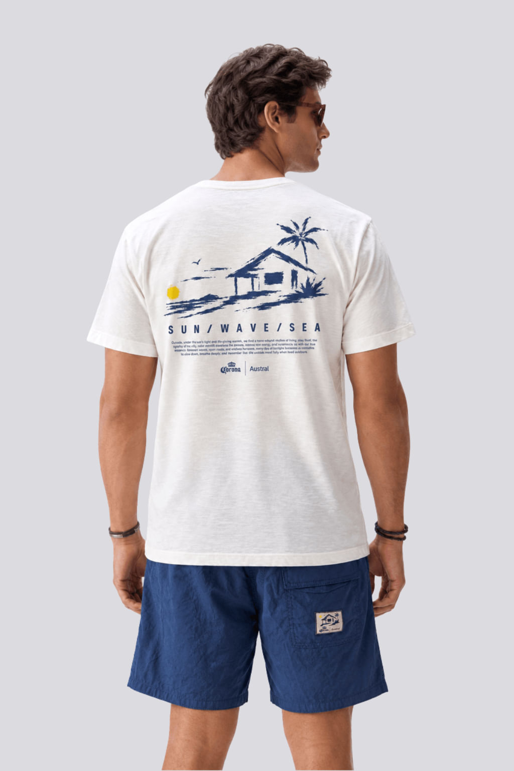 Camiseta Paradise Corona Off White